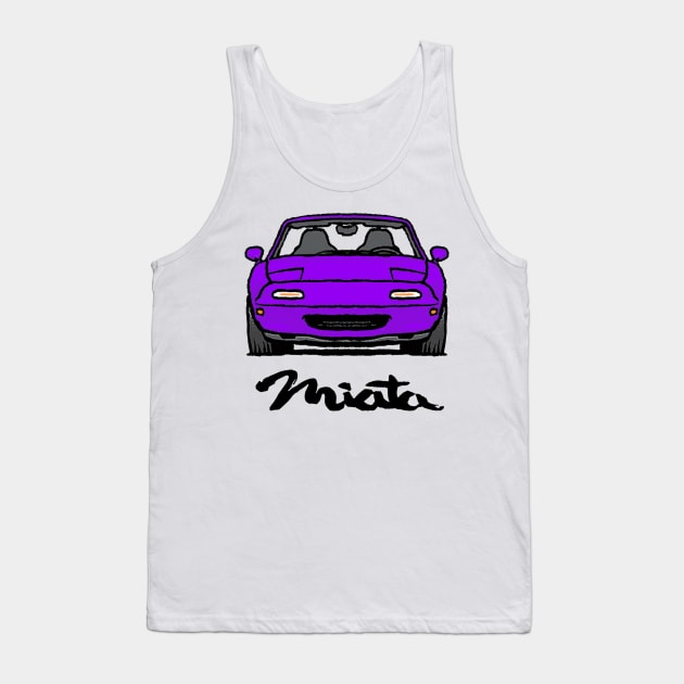 MX5 Miata NA Purple Tank Top by Woreth